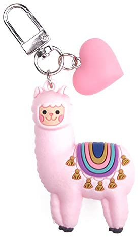 Lpitoy Alpaka-schlüsselanhänger, PVC-Tier-schlüsselanhänger, Hängende Anhänger Für Tasche, Handtasche, Rucksack, Dekorative Alpaka-schlüsselanhänger, Motto-partygeschenke