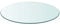 IKAYAA Superficie de Mesa Vidrio Templado Transparente Ø 50 cm, Cristal para Mesa, Encimera Baño, Tablero Mesa Comedor Tables