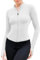 EFFAN Sportjacke Damen Weißes Top Langarmshirt Laufshirt Sport Yoga Shirt Langarm Eng Running-Bekleidung Pilates Jacke Outfit Klamotten Weiß L