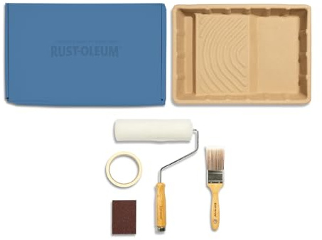 Rust-Oleum Ready to Roll - Eco Paint Kit (Large) - Kitchen Wall Paint Deep Blue