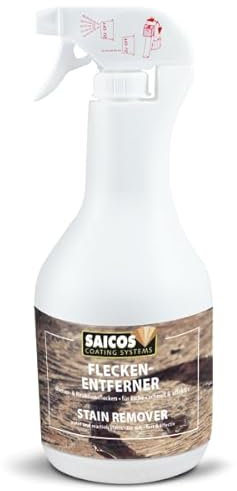 SAICOS Fleckenentferner | Spezialreiniger für geölte Holzoberflächen | Entfernt Wasser- & Reaktionsflecken | 0,5 L Spray