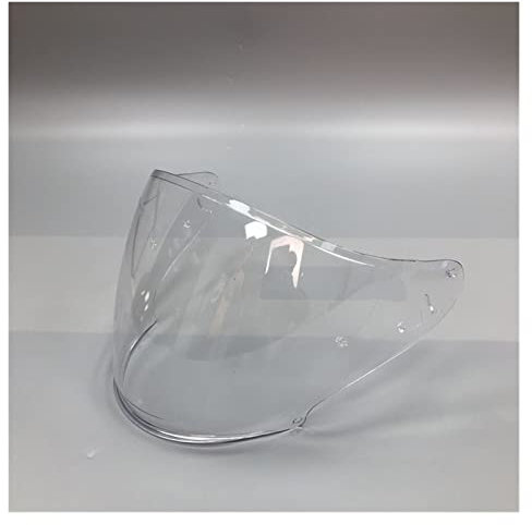 Motorrad Helmvisier, Motorrad-Halbhelmvisier, kratzfestes Windschutzscheiben-Helmlinsenvisier, kompatibel mit SH-OEI J-Cruise I II J-Force4-Motorradzubehör(blaues Visier)(Clear Visor)