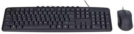 Haofy Wired Keyboard Mouse Combo 113 Tastenbogenwinkel -Design für Komfortable Verwendung in Jedem Desktop -Laptop