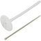 AERZETIX - Ensemble de 25 Chevilles d'isolation à Frapper Ø10x200 mm + 25 Clous 205 mm - en Nylon - Fixation de Panneaux Isolant Plaque Thermique polystyrène extrudé expansé
