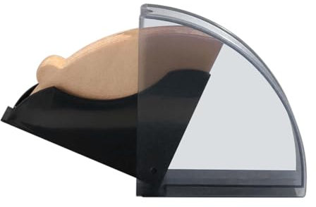 Porta Del Filtro Del Caffè - Supporto Per La Carta Per Polvere, Portapacing Acrilico | Organizzatore Di Filtri A Forma Di Ventola Coperta, Distributore Di Carta Da Caffè Compatta Per Ripiani, Caffette