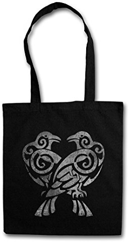 Urban Backwoods Hugin And Munin IV Hipster Bag Beutel Stofftasche Einkaufstasche