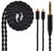 6 Core Upgrade Silver Plated Replacement Cable, Black MMCX Detachable Earphone Cable Replacement Earphone Wire for MAGAOSI K5 LZA4 A5 (4.4mm Audio Jack, MMCX)