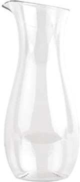 Olympia Kristallon Polycarbonate Carafe 1Ltr (Pack of 6) | Shatterproof alternative to glass ensures safe table service in busy commercial venues or outdoor dining.