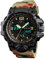 FeiWen Herrenuhr Analog Quarz LED Doppelte Zeit Outdoor Militär Sprot Uhren Multifunktional Elektronik Digitaluhr Alarm Stoppuhr Armbanduhr Plastik mit Kautschuk 50M Wasserdicht (Camo)