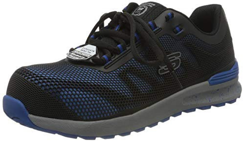Skechers Men's Bulklin Comp Toe Trainers, Blue Textile Synthetic, 7 UK