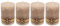 ZauberDeko 4 Adventskerzen Kerzen Stumpenkerzen Beige Schneeflocke Holz Advent Weihnachten Deko Tischdeko