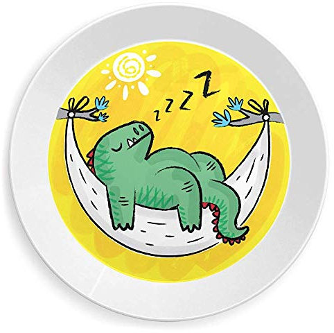 Dinosnore - Plato infantil con diseño de dinosaurio
