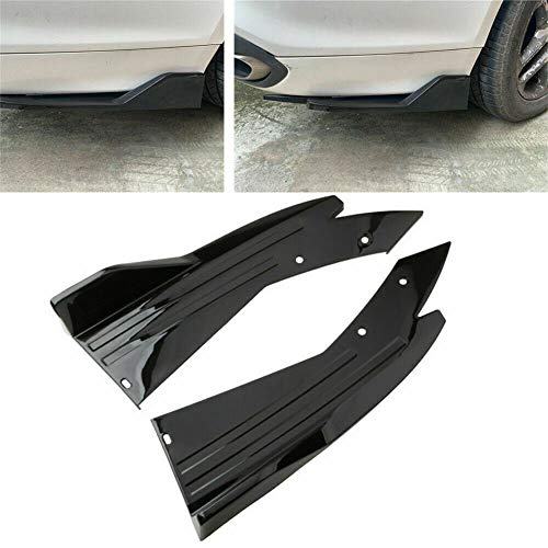 Universal Heckspoiler,MoreChioce 1 Paar Auto Heckstoßstange Diffusor Lip Spoiler ABS Heckstoßstange Spoiler Dekoration Kotflügel Rock Protector