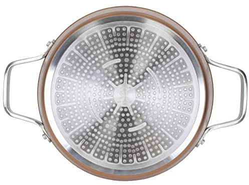 BERGNER SAN IGNACIO Origen | Kochtopf 20 cm und 8,3 cm Hoch mit Glasdeckel | 4-fache Antifhaftbeschichtung | Aus Geschmiedetem Aluminium | Geeignet für alle Herdarten