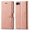 LOLFZ Premium PU Leder Hülle für iPhone 7/8/SE 2020/SE 2022 mit Kartenfach Ständer Magnetischer Schutz in Rosegold