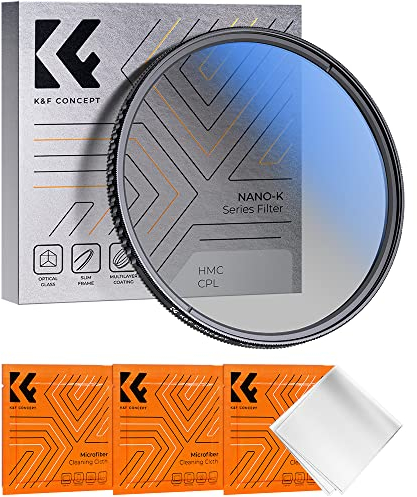 K&F Concept K-Serie Pro 39mm Slim Zirkularer Polfilter Polarisationsfilter CPL Filter Cirkular Polfilter Optisches Glas & Aluminium für Foto-Kameraobjektive