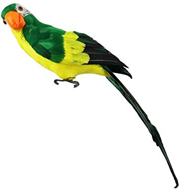 45 cm Simulations-Papagei Deko Vögel Natur Vögel Deko Mit Clip Ara Idyllische Dekoration Federhandwerk Gartenzubehör Vogel