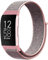 Niboow Armband Kompatibel mit Fitbit Charge 4/Fitbit Charge 3/Fitbit Charge 3 SE, Nylon Solo Loop, Einstellbar Sport Ersatzband Kompatibel mit Fitbit Charge 4/Charge 3/Charge 3 SE-Rosa