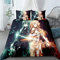MeeTe Bettbezug Bettwäsche-Set 3-teilig Sword Art Online Bettwäsche-Set 3-teiliges Bettbezug-Set Mit Reißverschluss Extra Weich Und Strapazierfähig Mit 2 Kissenbezügen (SAO 02,135 x 200 cm)