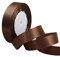 POPOYU Nastro Raso Caffè Marrone, 20 mm x 23 Metri di Nastro Decorativi in Tessuto per Confezioni Regalo, Artigianato, Fiocchi per Capelli, Bouquet da Sposa, Decorazioni Natalizie Artigianato