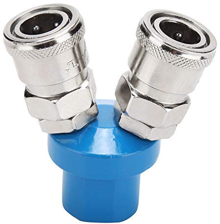 Compresor de aire Conexión rápida Separador de manguera de aire Codo neumático Combinación en T recta Conectores rápidos de empuje recto neumático de hierro cromado(2 Way)