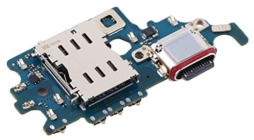 OnlyTech - Ladeanschluss und SIM-Kartenleser, Ersatz für Samsung Galaxy S21 5G G991B – Internes Ersatzteil mit USB-Buchse, SIM-Kartenleser, Mikrofon und Antenne