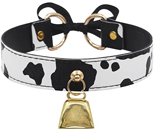 paloli Grundlegend Kuhflecken Glocken-Kragen Kropfbänder Halskette für Frauen