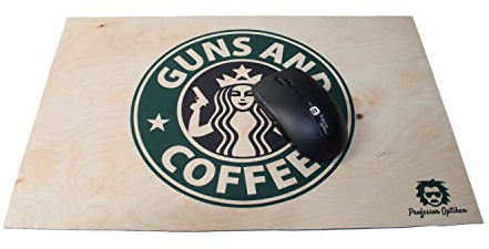 Professor Optiken Waffenunterlage/Präsentationsmatte/Mousepad, 27,5 x 43 cm - perfekte Auflagematte zur Reinigung der Waffe, gummiertes Nylon, rutschfest, ölabweisend