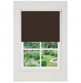 Plain Straight Edge Daylight Roller Blind (165cm Drop) 140cm Cocoa
