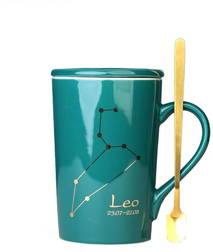 COHOSO Tasse - Ideale Geschenkwahl für Astrologie-Liebhaber, 12 Sternzeichen Keramik Kaffeetasse und Teetasse (Zwillinge,390 ml)