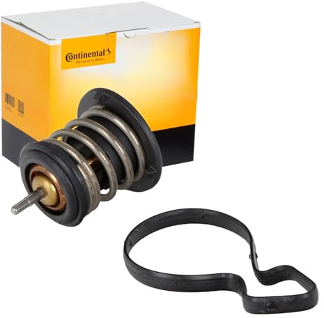 Continental 28.0200-4058.2 Thermostat Kühlmittel Kühlwasserthermostat mit Dichtung 80°C Kompatibel mit VW Polo Schrägheck 6R1, 6C1 04C121113B