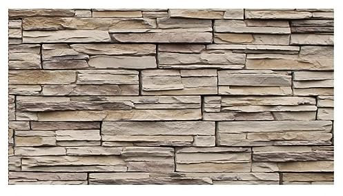 A2ZWORLD 6 Rotoli Carta da Parati Autoadesiva, Effetto Mattone, Carta Adesive Per Mobili in PVC, Impermeabile e Lavabile, Rotolo da 45X200cm, Totale 12 metri e 5,4mq (Mattone 06)