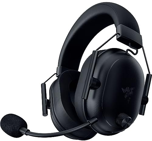 Razer BlackShark V2 HyperSpeed Titanium 0.2 inch (50 mm) Driver, Clear and Powerful Sound & HyperClear Ultra Broadband Sound Recording for Natural Sound Quality, HyperSpeed Wireless Gaming Headset,