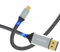 BRIMFORD USB C zu DisplayPort 2.1 Kabel,16K@30Hz/8K@120Hz/4K@240Hz Thunderbolts 3 Typ-C zu DP Kabel für Monitore/Laptop/PC,Kompatibel mit RX 7900 XTX/RX 7900 XT (3M)