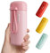 Exllena Small Flask 150ml Made of 304 Stainless Steel, Double Wall Vacuum Insulation for Hot&Cold Drinks, Mini Flask with Carry Handle - 100% Leakproof(Pink)