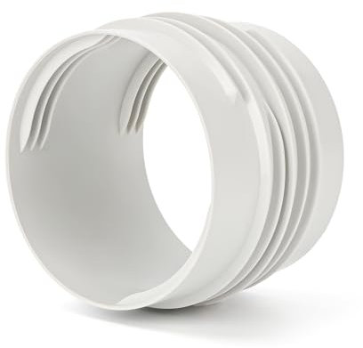 ODDMUCK Portable AC Hose Coupler with 5.1/5.9 Diameter Exhasut Vent Connector for Clockwise&Counter Clockwise Threads Air Conditioner Hose Coupler Coupling Extension (5.1/5.9“)