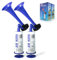 FARBIN Persönliche Sicherheit Horn Marine und Sport Pumpe Air Horn, lauter Ton Handheld Signal Boot Horns, Alarm für Bootfahren, Sportereignisse, Parteien, Camping Airhorn (Blue Handhorn 2pcs)