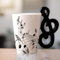 Tazza da caffè in ceramica con manico nota: 250 ml Musica Note Stampato Tazza da tè Tazza in ceramica Tazza da caffè per amore della musica regalo