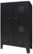 Willood Garderobenschrank Schlafzimmerschrank Kleiderschrank Lagerschrank Dielenschrank Metall Industrie-Stil 67 x 35 x 107 cm Schwarz