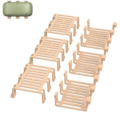 Bouge Gummiklemme Kompatibel mit XL GPS Tracker für Hunde, Packung mit 6 Stück, Nur Kompatibel mit XL GPS, braun, Gummiklammern, Zubehör