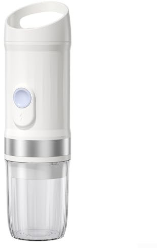 Eawfgtuw Portable Electric Coffee Machine Self-Heating Travel Espresso Maker 20 Bar Pressure 9600mAh Battery Compatible with NES Capsules Ground Coffee Dual Extraction Modes(White)