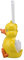 Akozon Cute Yellow Duck Toilet Brush with Holder - No Dead Angle Bathroom Tool - Cartoon Toilet Brush for Home Use