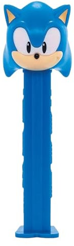 PEZ Dispensador de caramelos sónicos, el erizo, dispensador de caramelos PEZ con 2 recambios de caramelos PEZ | Regalos de fiesta sónicos, bolsas de regalo