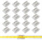 20 Stück 2 Polig 10mm LED Streifen Verbinder, Lötfreier Strip Verbinder für COB, SMD 5050/3528 LED, Transparenter LED Eckverbinder, Kabelverbinder für LED Kabel, Streifenverbindungen