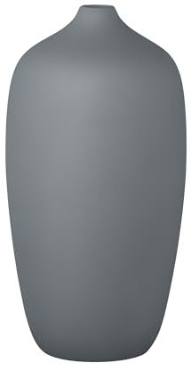 blomus Vase -CEOLA- | Farbe Agave Green | 13Ø x 25H cm | Dekovase Braun | Blumenvase aus Keramik