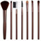 XYTAHDM 7 Pièces Pinceau Anti Cerne, Fond De Teint Fluide, Pinceaux Maquillage Marron pour Fond de Teint Poudre,Correcteur, Sourcils,Fard à Paupières,Contour,Eyeliner,Estompeur Yeux Brosse