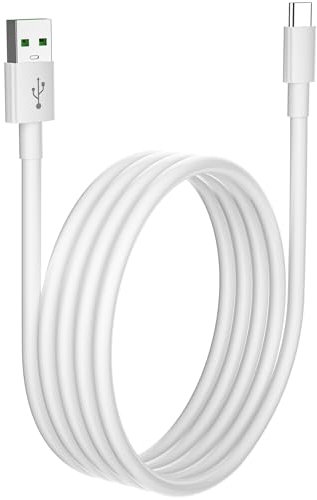 80W SUPERVOOC Charger Cable for OPPO,1M USBA to USB C Fast Charge Cord VOOC Fast Charging Lead for OPPO Find X5 X3 Pro Lite X8/Reno 12F/11F/10/8/A80/A79/A60/A54/A40 for OnePlus 13R 13 12 Nord 4 3