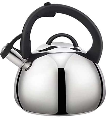 Bollitore da Piano Cottura, bollitore per Il tè, bollitore in Acciaio Inossidabile con fischio, bollitore per Acqua Calda da 3 Litri, bollitore per fornelli da Cucina, bo