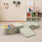 HOMFME Parcours Motricité Enfant avec Piscine à Balles, Aire de Jeux en Mousse Haute Densité 5 Pièces, Jeux d’Escalade et d’Activités pour Intérieur, Idéal pour Salle de Chambre (Vert)