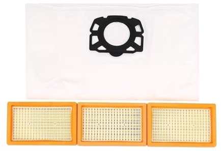 Filtres de sacs de nettoyage de pièces détachées de rechange. Compatible avec Karcher. Wd4 Wd5 Wd6 Premium Mv4 Mv5 Mv6.